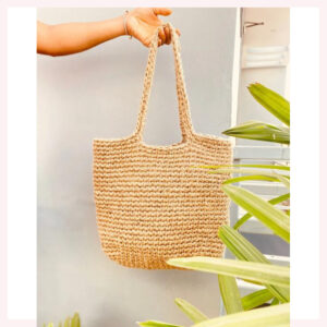 Handmade Natural Jute Tote Bag