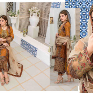 Hand-Embroidered Festive 3-Piece Suit