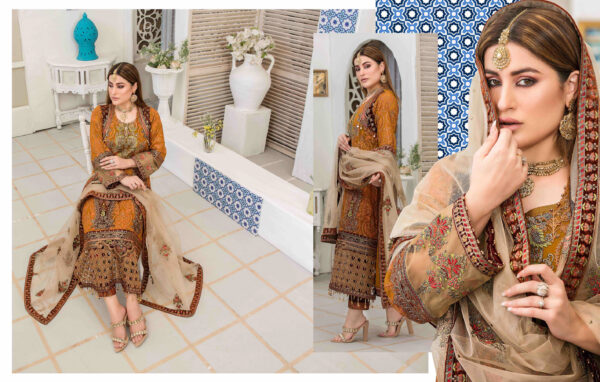 Hand-Embroidered Festive 3-Piece Suit