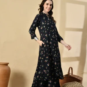 suit floral rayon