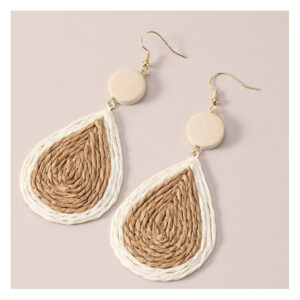 Natural Straw/Wicker with Synthetic Thread