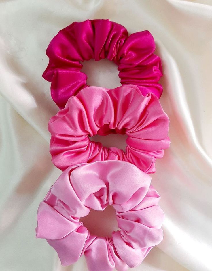 Classic Glossy Satin Scrunchie – Elegant Hair Tie for Daily and Party Wear